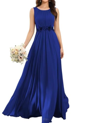 Robe demoiselle d'honneur mousseline de soie et dentelle fine WQL161