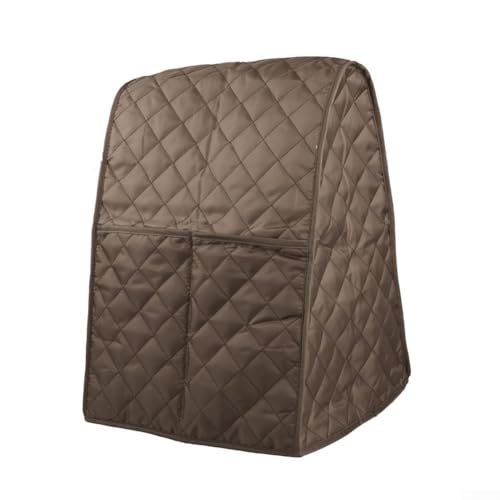 Copertura trapuntata in poliestere pesante per mixer con supporto che fornisce protezione impermeabile e antipolvere in cucina (marrone)