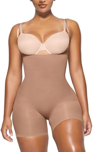 YIANNA Women Seamless Fajas Shapewear Bodysuit Tummy Control Double-Layer Waist Snatching Zip-Up Body Shaper Suits