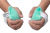 NYOrtho Hand Contracture Cushion 6' x 3' - 2-Pack Palm Grips for Stroke Recovery & Orthopedic Support - Latex-Free, Odor-Control, Sweat-Resistant, Machine Washable Palm Protector with Elastic Strap
