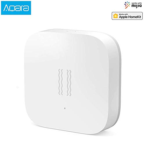 Hongtianyuan para Aqara Sensor De Vibración,Incorporado En El Sensor De Movimiento,Alarma con Sensor De Vibracion para La Seguridad En El Hogar Inteligente Trabaja con Mijia App y Homekit.