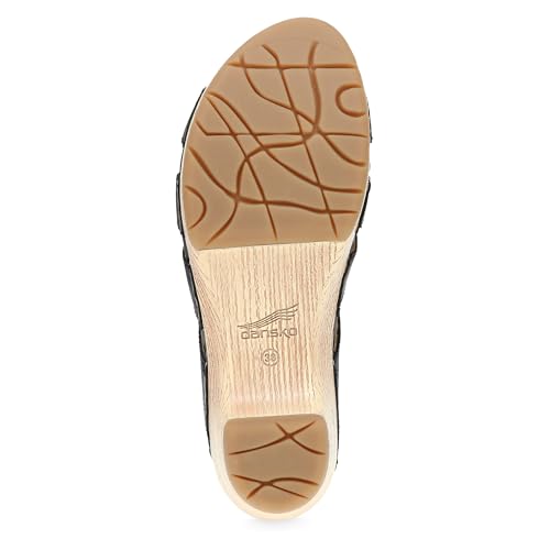 Dansko Lyndi Slide Sandals for Women – Caged-Style Design with Leather Uppers and Lightweight Rubber Outsole3