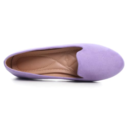 Image of Dear Time Women's Casual Loafers Flats Comfortable Round Toe Dress Shoes Slip On Ballet Flats for Women Work Office Shoes