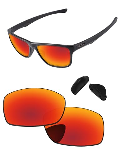 Image of Replacement Lenses & Nose Pieces for Oakley Holston OO9334 Sunglass - Precision Fit, UV Block & Impact Resistant