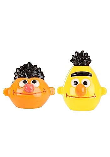Fun Costumes Bert & Ernie Salt and Pepper Shakers Set Ceramic Sesame Street Characters