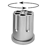 ZEIZOMZER Rotating Revolver Pen Holder, Aluminum Gun Cylinder Pencil Holders, Men Desktop Decor for Men's Birthday, Office Decoration