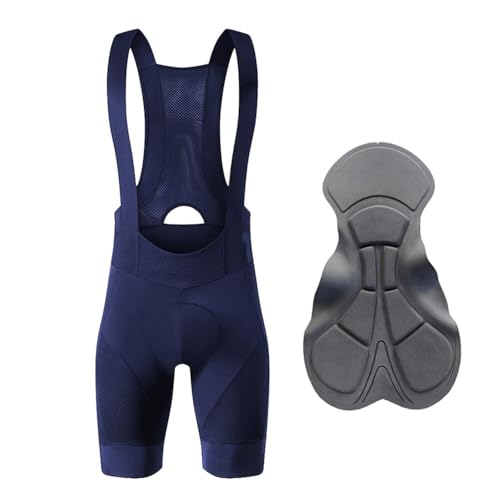 TUOYDJA Calzoncillos De Ciclismo Pantalones Cortos con Pechera for Ciclismo for Hombre, Ropa for Exteriores, Medias Acolchadas for Ciclismo, Ropa for Bicicleta Pantalones Cortos De Ciclismo(Blue,L)