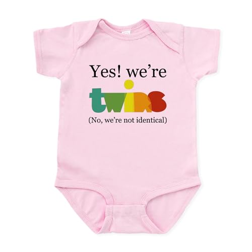 Image of CafePress Yes We're Twins (Fraternal) Infant Bodysuit Cute Infant Bodysuit Baby Romper