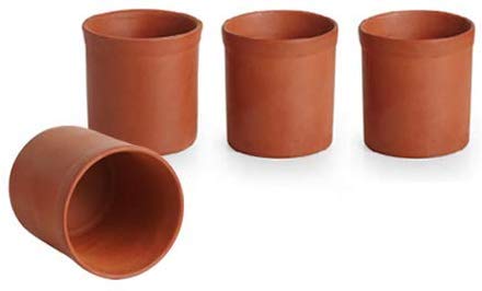 Terracotta Glasses Set of 6 120ml/Glass