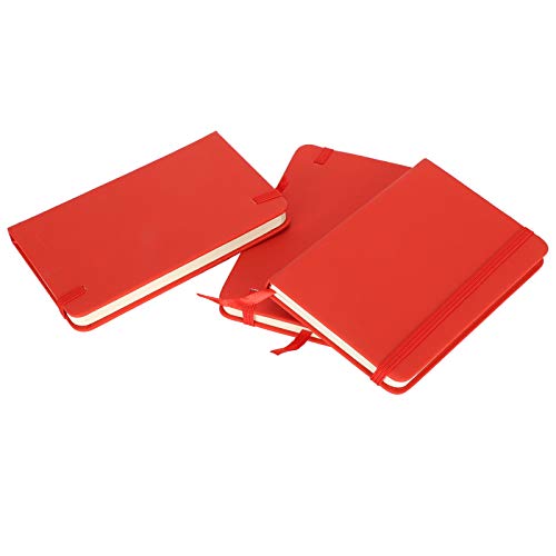 Carnet de notes A6 couverture rigide avec élastique et marque-page pour bureau et école - 3