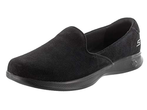 Skechers GO Step Lite Delite Womens Slip On Sneakers Black 8