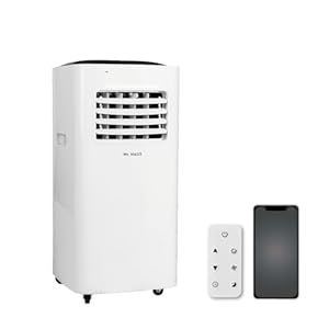 Mc HAUS Artic-160 – Aire acondicionado portátil 3 en 1: refrigeración, ventilación y deshumidificador, WIFI APP ≥ 24m²