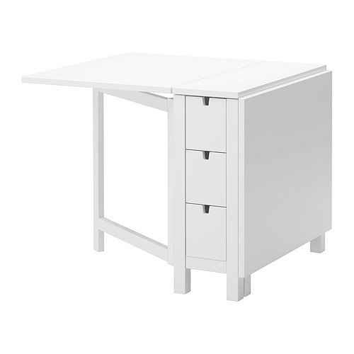 Ikea Gateleg 1626.2928.1014 - Mesa, color blanco