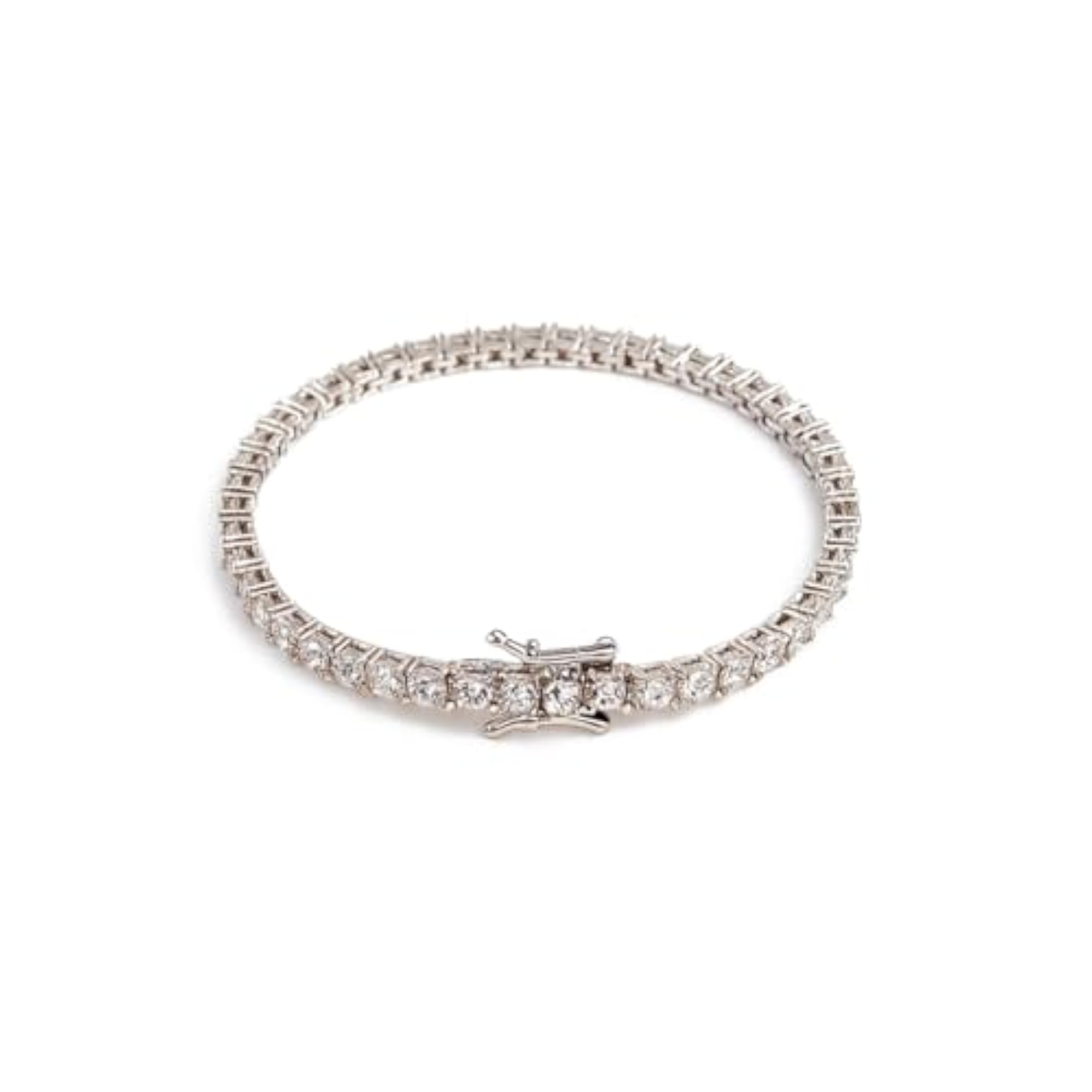 Women's Diamond Elegance Silver Bracelet, Timeless Design