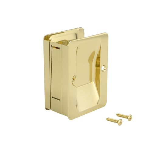 Image of Richelieu | Onward Passage Pocket Door Pull, Rectangular, Brass