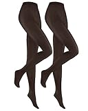Pantimedias en paquete doble Hudson Simply 40 2 Paquetes SH Medias, 55 DEN, marrón Oscuro, 48 (Pack de 2) para Mujer