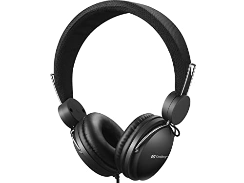 Sandberg MiniJack Headset with Line-Mic, Black, uni