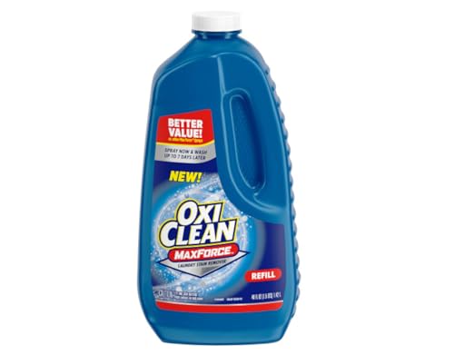 OxiClean Max Force Laundry Stain Remover Spray, 12 fl oz + 48 Fl Oz Refill Bottle Kit 60 Fl Oz Total - image 3