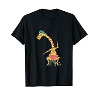 Glamor Giraffe Lady On Chair T-Shirt