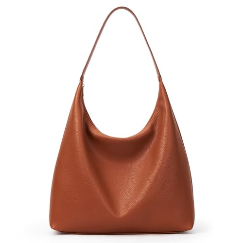 Image of KALIDI Casual Tote Bag Vegan Leather Hobo Zipper Work Bag Weekender Shoulder for Women Shoulder Travel Purse