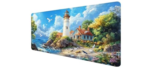 Tapis de souris plage 1600x800 mm pour setup pc portable