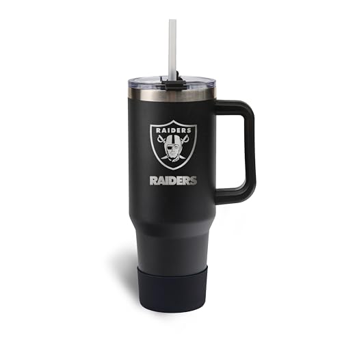 Image of The Memory Company Officially Licensed NFL - Las Vegas Raiders 46oz Game Day Tumbler with Laser Engraved Team Logo