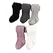 Looching 5 Pack Baby Toddler Girls Cute Cable Knit Cotton Tights Pantyhose Leggings Stocking Pants (L(6-7 Years), multicoluored)