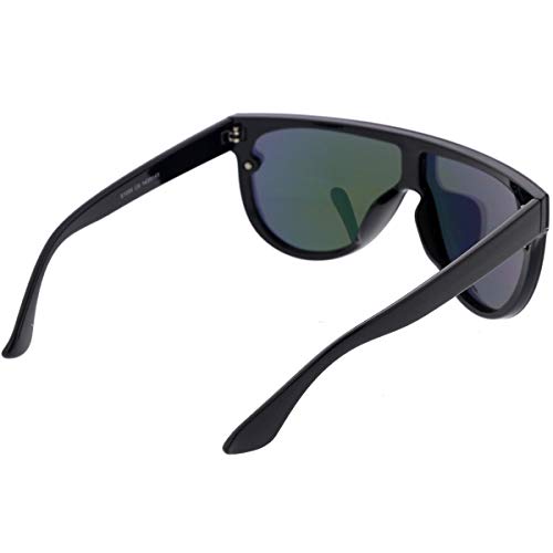 Image of zeroUV 80s Baseball Sunglasses, Mirrored Men Sports Glasses, Women Goggles for Cycling, Wraparound Visor Shield