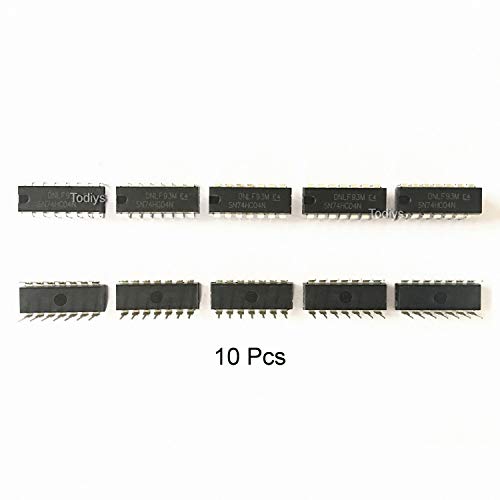 Todiys New 10Pcs for 74HC04 74HC04D CD74HC04 SN74HC04 SN74HC04DR DIP-14 Hex Inverter IC