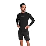KMT Mens Wetsuit Top Long Sleeve 2mm Neoprene Shirt Zipperless - Image 2