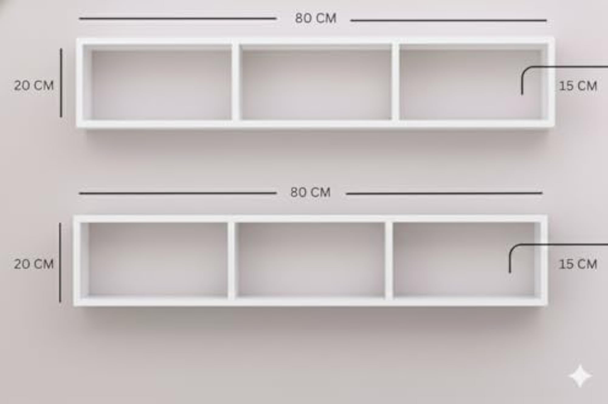 Multipurpose White Decorative Wooden Hanging Rack for Office