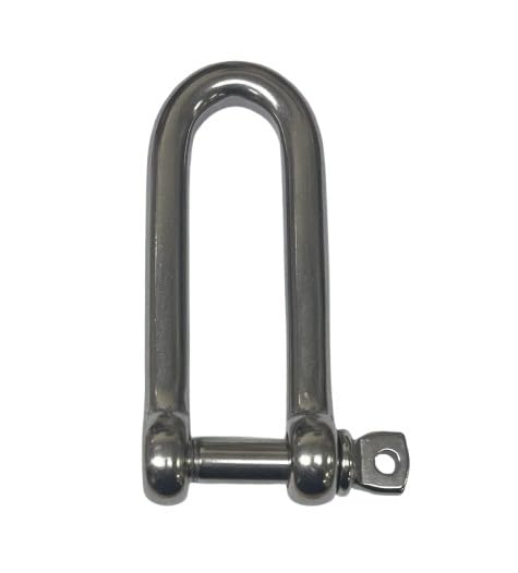 Manille longue en D en acier inoxydable 316 de 14 mm qualité marine supérieure