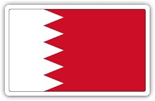Squiddy Bahrain Flag Country Pride - Vinyl Sticker Decal for Phone, Laptop, Water Bottle (3" Wide)