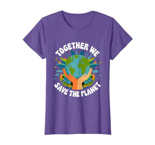 Earth Day 2026 Together We Save Planet Men Women Kids Cute T-Shirt