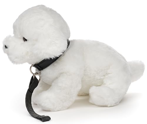 Uni-Toys - Malteser (mit Leine) - 26 cm (Länge) - Plüsch-Hund - Plüschtier, Kuscheltier