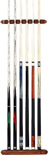 Support de queue de billard mural avec 6 clips de fixation verticale