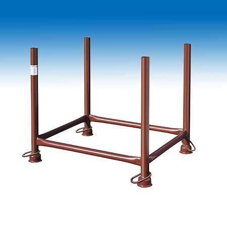 Miko Stapelpalette, Mehrzweckpalette, Spezialpaletten, Lagerpaletten, Transportpalette, aus legiertem Stahl, 68 x 52 x 94 cm, Tragfähigkeit 1,0 t, lackierte Oberfläche