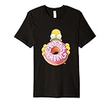 The Simpsons Homer Can't Talk Eating Donut Premium T-Shirt