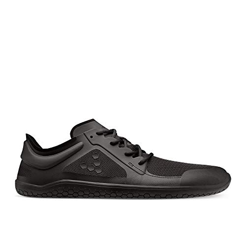 Vivobarefoot Primus Lite III, Mens Vegan Light Breathable Shoe with Barefoot Sole Obsidian2