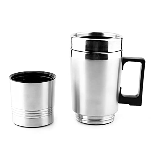 Hervidor eléctrico para auto 12V 350ML acero inox miniatura 3
