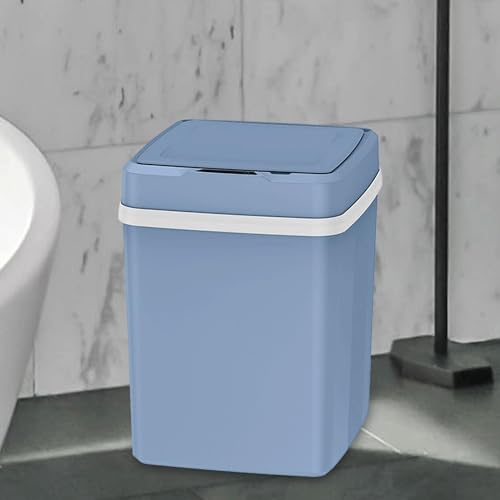 Poubelle à détection de mouvement design argenté haut de gamme 27.5cm - 2
