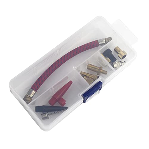 #N/A 11Pcs KIT ADAPTADOR DE BOMBA Set Futebol Airbed Bicicleta Pneu Conector Da Válvula De Agulha