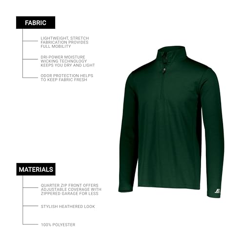 Image of Russell Athletic Men's Lightweight Performance 1 /4 Zip