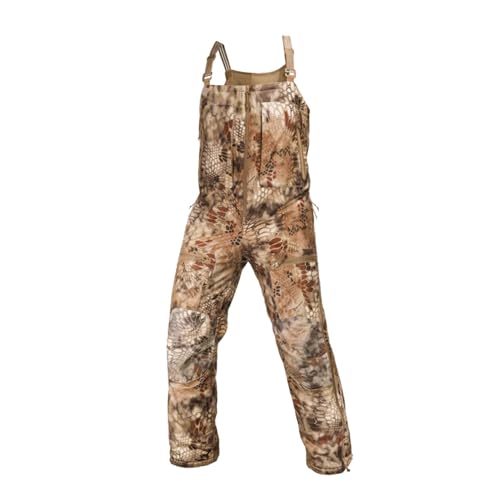 Kryptek Men's Aegis Bib Camo with Waterproof Windproof Protection and PrimaLoft Insulation, Highlander - L