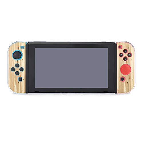 SUPNON Switch Case Compatible with Nintendo Switch Games Protective Hard Carrying Cover Case for Nintendo Switch Console Joy Con Controlle - A Background of A Wall of Rough Cedar Paneling Design27020 - Thumbnail 5