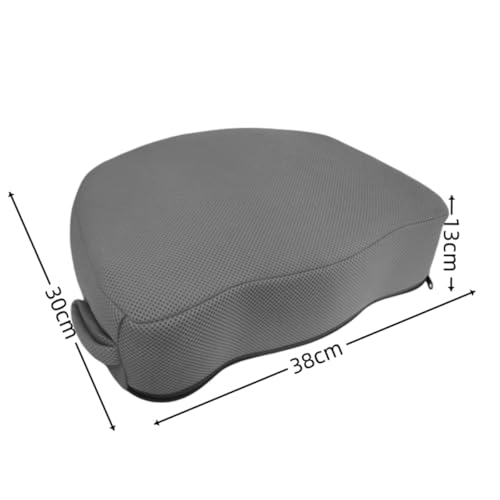 Hot Tub Booster Seat, Weighted SPA Booster Seat Cushion with Non-Slip Micro Dot Bottom, 15 x 12 x 5 Inches - 3D Air Mesh Washable Spa Booster Seat For Indoor Outdoor, Quick Dry Bath Accessories (Grey)