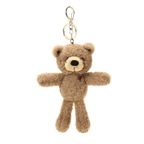 VICKYPOP Animal Plush Keychain Cute Sleepy Bear Stuffed Toy and Interesting Backpack Doll Pendant for Kids or Friends (Sleepy Bear)