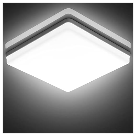 LED Lámpara de Techo Cuadrada Ketom 48W, Plafón Led Cuadrado Ultra Delgado 48W Blanco Frío 6500K, Luz de Techo Cuadrado 4320LM Para Baño Cocina Sala de Estar Dormitorio Pasillo Balcón
