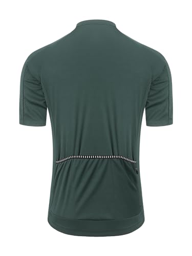Arsuxeo Cycling Jersey Men Short Sleeves Ultra-Comfortable Road Bike Jersey Biking Bicycle Shirt Grenade Green X-Large thumb #1