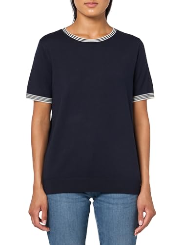 Image of Nautica Women's Crew Neck Solid Short Sleeve Sweater